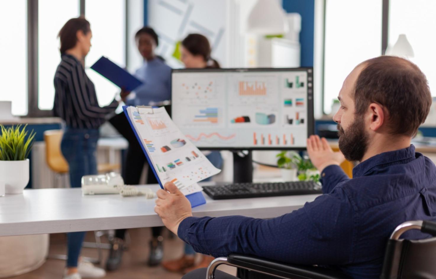 Business research process showing customer interview notes and market validation worksheets